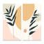 «Botanical Leaf with Pastel Abstract Clouds I», ensemble de 2 peintures-733426934-733426935