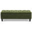 Banc de rangement en boucle, pieds en bois d'hévéa, capacité de 300 lb, fermeture automatique du couvercle, capitonnage à boutons et coutures en losange, convient à la maison, L 51,74 po x l 17,32 po H 18 po avec rangement, surface bouclée,
