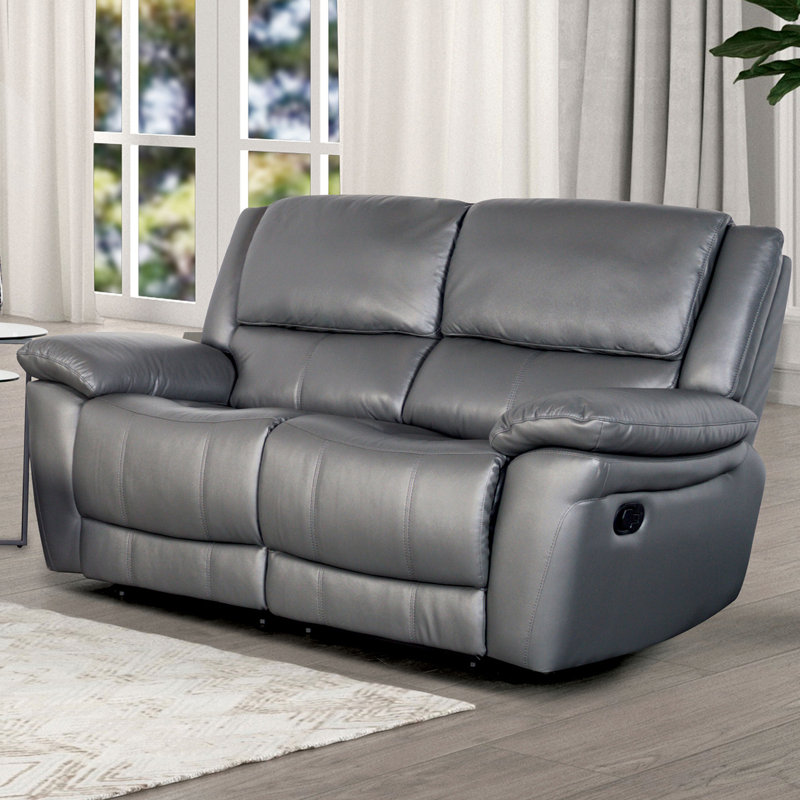 60.4" W Transitional Loveseat, Dark Gray, Dark Gray
