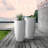 Tali 13.39" W x 23.62" H Round Cement Planters-182460673
