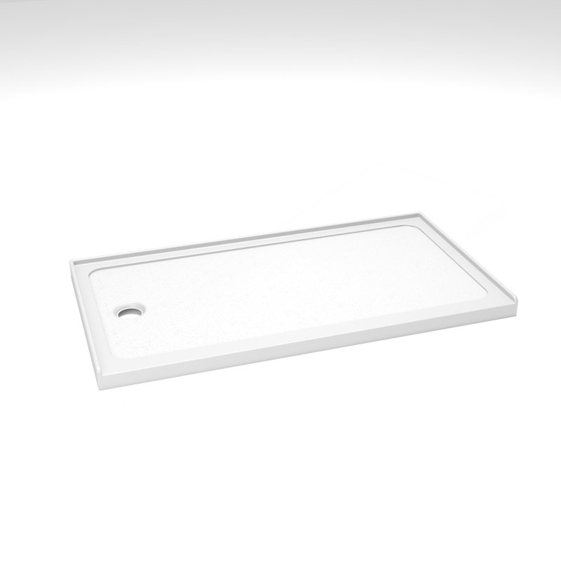 32" X 60" Shower Base Shower Pan White Left Drain
