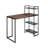 All-in-One Computer Desk with Shelves - Modern Industrial Style, Wood and Steel for Home Office, Bedroom, or Craft Table
