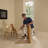 Akenya Kids 3 Piece Solid Wood Play Or Activity Table and Chair Set