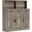 Buffet avec rangement, grande armoire à café en bois avec tiroirs, portes et tablettes, buffet de cuisine-1129927632