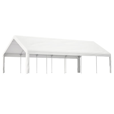 20x32 FT Party Tent with 3 Storage Bags & Removable Sidewalls, Outdoor Canopy Gazebo for Carport Camping Garden Wedding BBQ Commercial