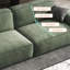 Canapé modulaire en polyester vert