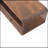 Solid Wood Floating California Walnut Open Console, 2-Drawers, Brown