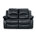 Lowell Black Faux Leather