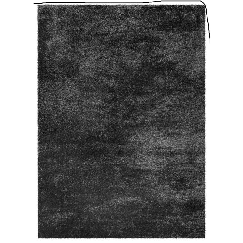Solid Colour Shag Area Rug, Rectangle 120 x 170cm