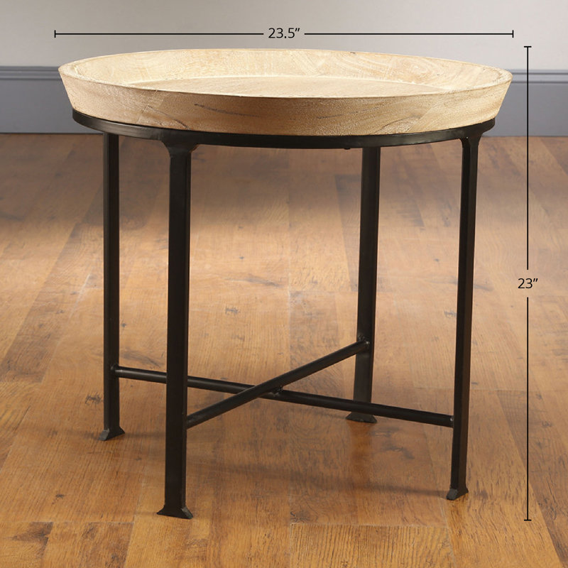 Table-plateau Veda, Blanc délavé