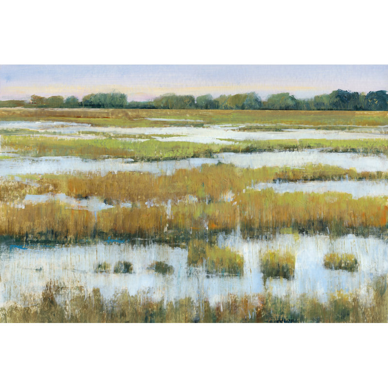'Serene Marshland I' by Timothy O' Toole - Painting Print, 81cm H x 122cm W, Wrapped Canvas