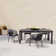 116 in. x 35.4 in. 10-Person Extra Large Extendable Rectangular Aluminum Outdoor Dining Table with Umbrella Hole