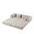 Modular Chenille Convertible Sofa Bed, DIY Customizable Design