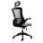 Techni Mobili Modern High-Back Mesh Executive Office Chair With Headrest And Flip-Up Arms