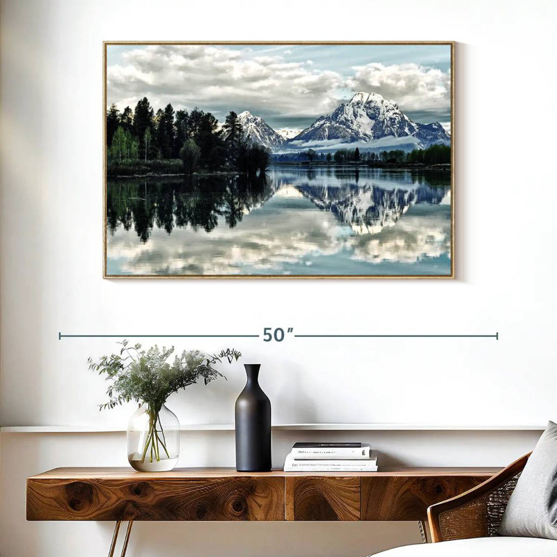 Jackson Hole, Cadre flottant en bois naturel, 40 po x 27 po