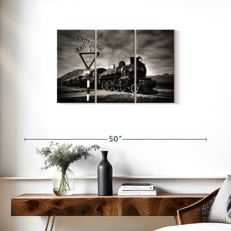 Mehar Rail Crossing, 20" H x 33" W