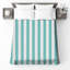 Motif de couvre-lit à rayures verticales turquoise-125167773