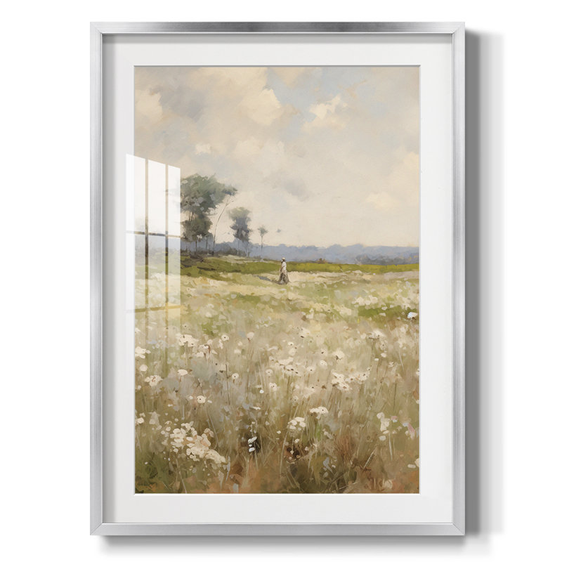 Paysage rétro - impression encadrée