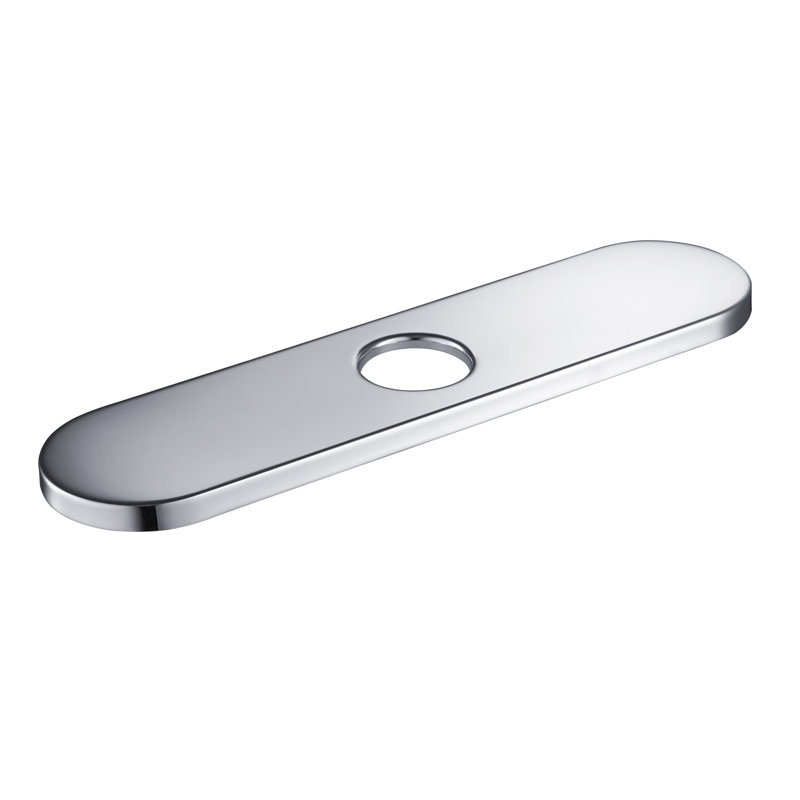10" Kitchen Faucet Hole Cover, Chrome