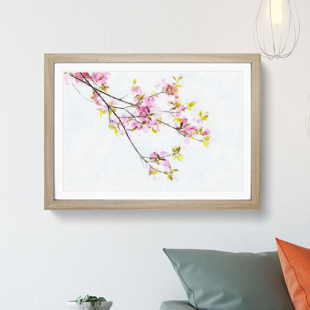 Beauty Of A Pink Cherry Blossom Tree Painting