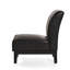 Fauteuil de chambre confortable et brun, l 24,5 po x H 34,7 po, couleur cuir PU, espace, P 24,5 po