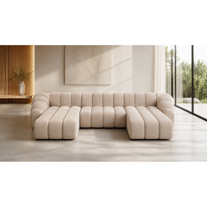Sofa, 4, 72cm H x 445cm W x 190cm D