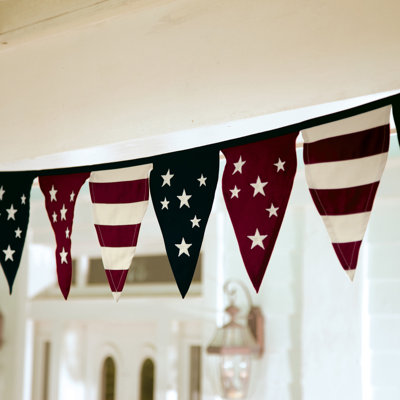 Capirano Double Sided 12'' H x 122'' W Polyester Independence Day Pennant