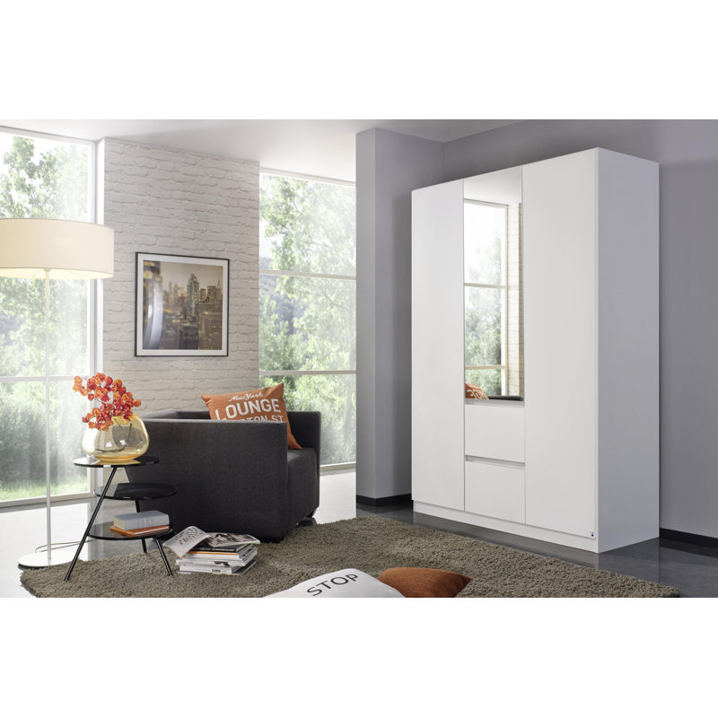 Nidda 3 Door Wardrobe, Alpine White