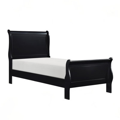 Lit traditionnel en bois de style Louis Philippe