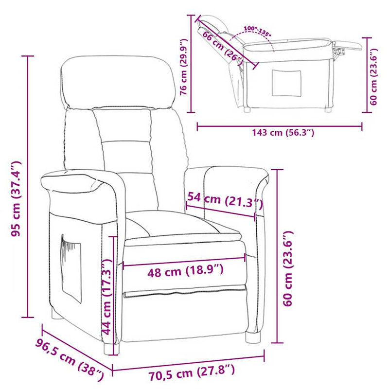vidaXL Armchair Micro Fiber Modern Contemporary Seating Living Room Decorative, Black Fabric