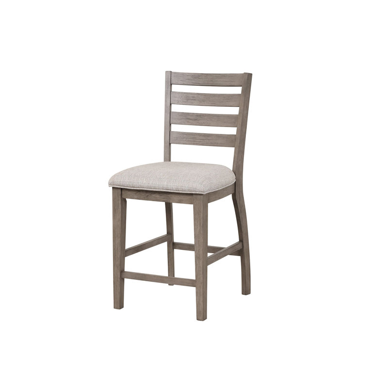 Tabouret de comptoir avec dossier échelle (ensemble de 2)