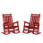 Wolak HDPE Oversized Modern Rocking Adirondack Chair(Set Of 2)-2004580082