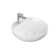 WS Bath Collections Vision 16.5'' Glossy White Ceramic Circular Bathroom Sink