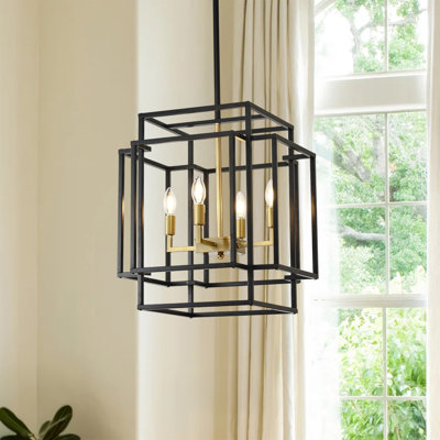 Luminaire suspendu lanterne lanterne noire rétro Vintage 