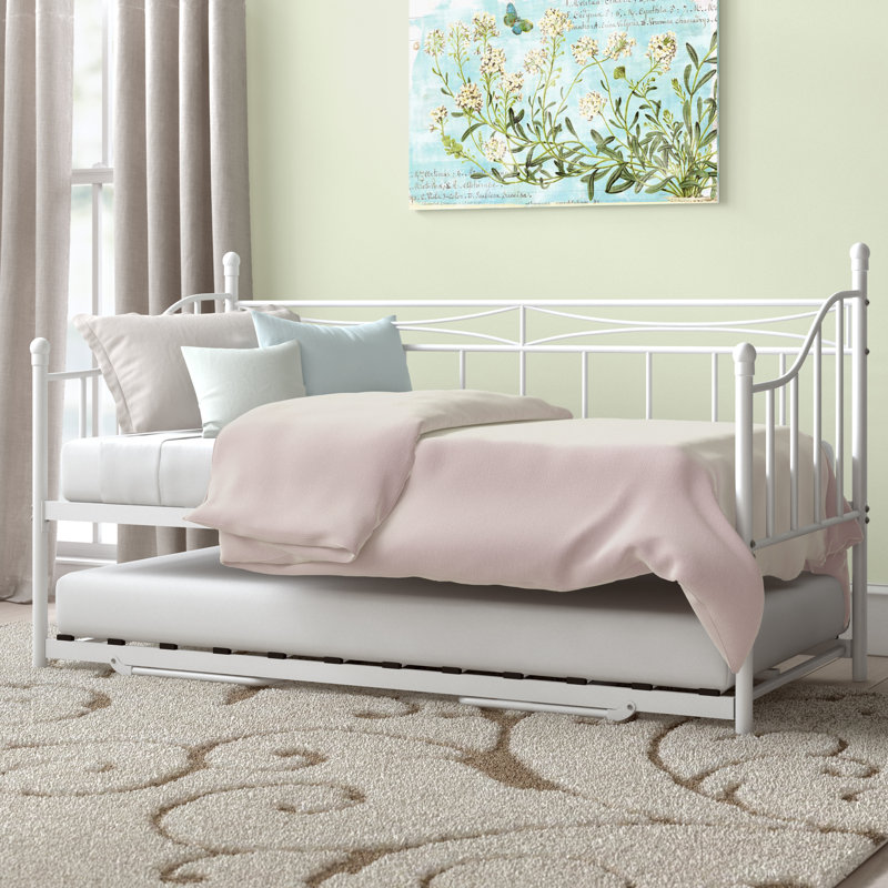 Ziggy Daybed with Trundle, Small Single (2'6), White