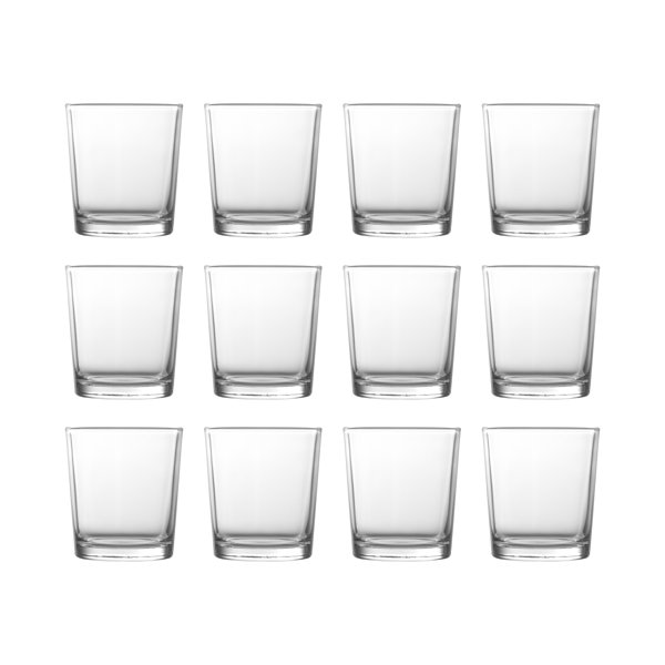 Fortessa Basics Elixir Everyday Stackable Quality Super Clear Glassware  Kitchen And Barware Great For: Mixed Drinks/Cocktails, Water, Juice, Iced  Tea, Soft Drinks., Double Old Fashioned/Rocks, 12 Ounce