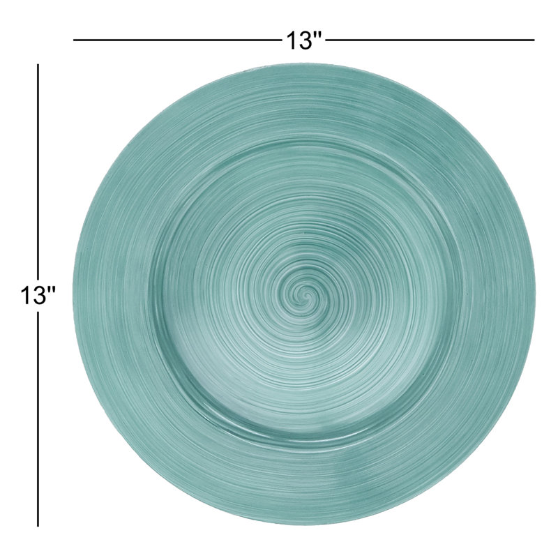 Ensemble de 4 assiettes élégantes modernes en céramique