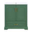Meuble-lavabo autoportant de 30 po avec lavabo, panneau de fibres à densité moyenne et structure en bois massif, 1 tiroir de séparation et 2 portes à fermeture en douceur (double tablette sur la porte)-456869528-456869524