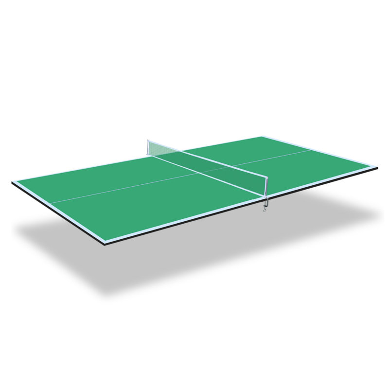 Plateau de tennis de table moyen pliable, H 0,48 po x l 84 po x P 48 po, Vert