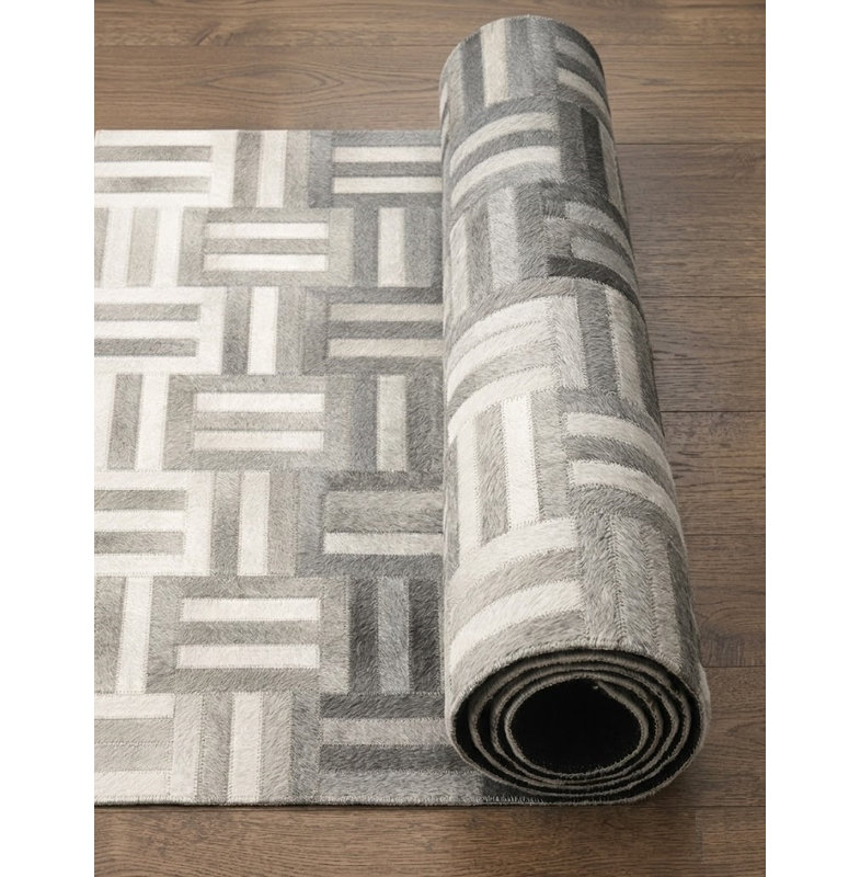 Tapis gris Abiano Rani, 4 pi x 6 pi