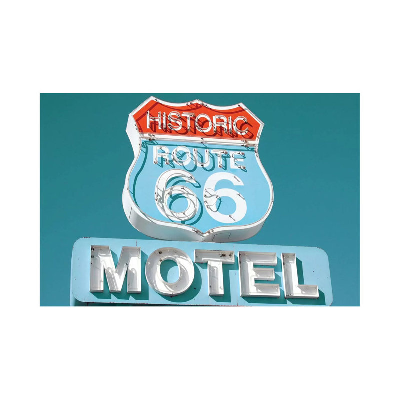 Retro Route 66 by Danita Delimont - Wrapped Canvas Print, 20.32 cm H x 30.48 cm W