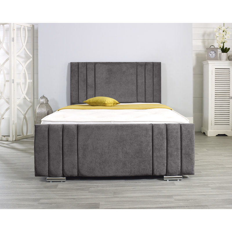 Shirehampton Upholstered Bed Frame, Slate, Kingsize (5')