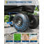 Chariot à benne en poly 600 lb - Chariot de jardin et de jardin robuste avec pneus non crevés de 10 po, benne rapide pour le transport, l'aménagement paysager et la rénovation
