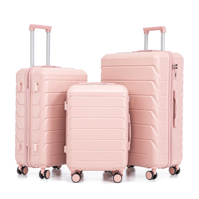 20"/24"/28" 3 pcs/set in ABS Spinner Wheel Luggage, Matching Color , With Combination Lock