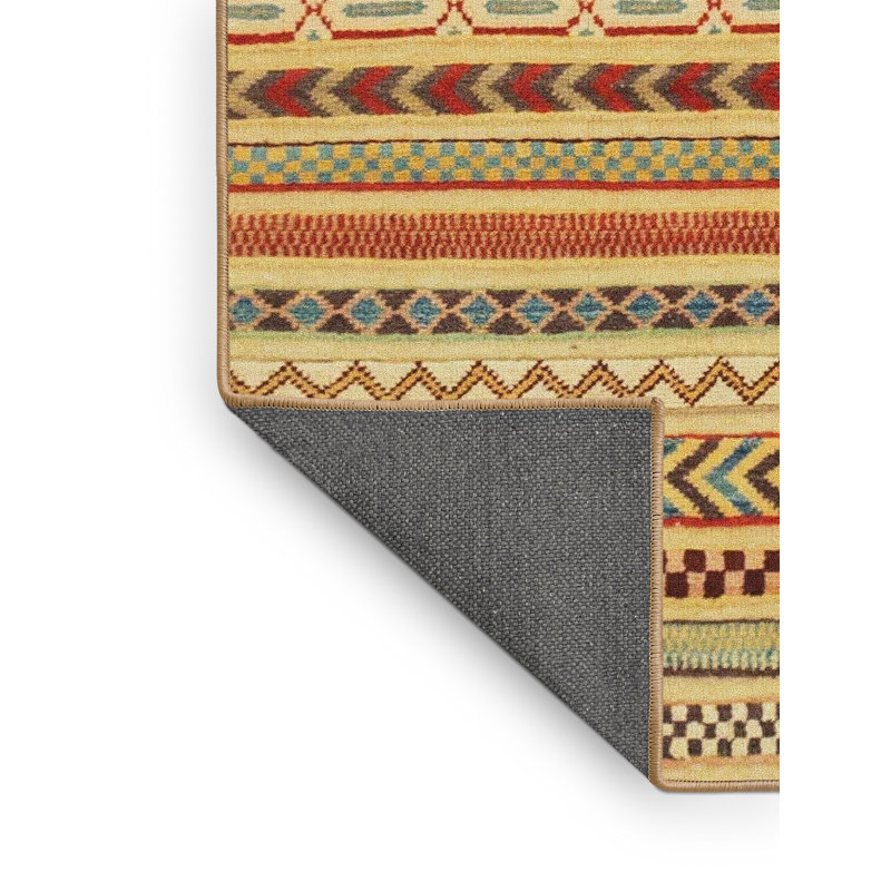 Abstract Indoor Rug, Rectangle 2' x 4'
