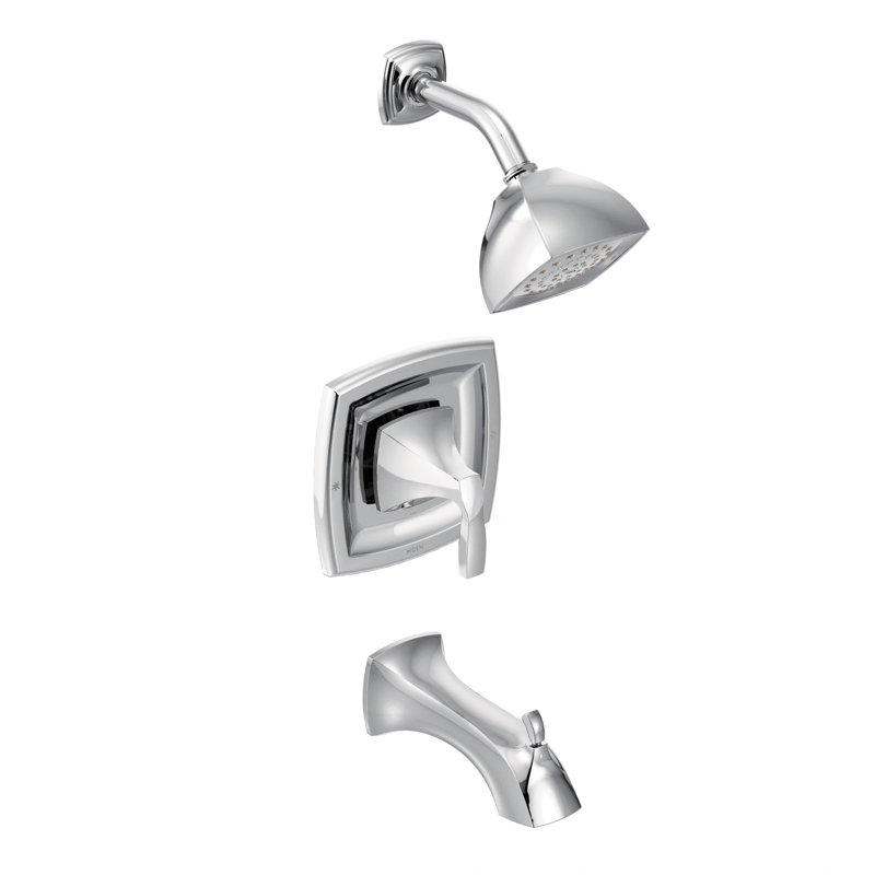 Voss Diverter Pressure-Balanced Tub and Shower Faucet, Chrome
