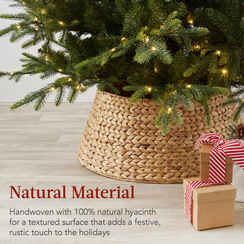 Rattan Tree Collar, Natural, 10" H x 24" W
