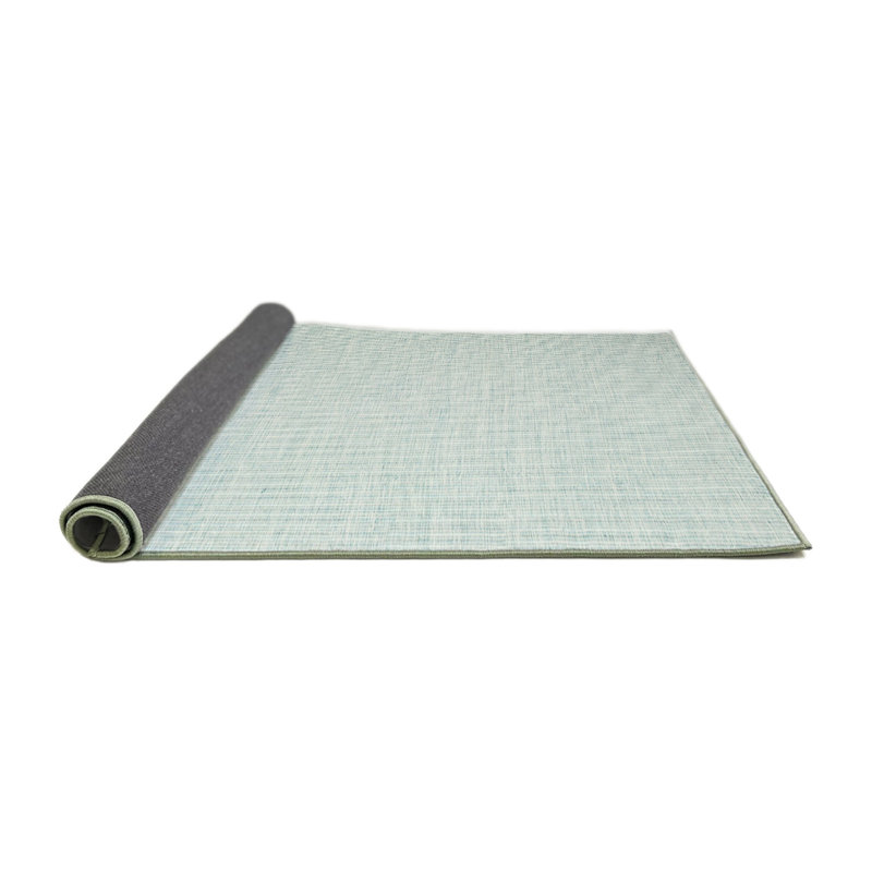 Tapis contemporain bleu, Rond 7 pi