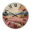 Horloge murale en bois campagne Pastel Hills Patchwork II-1736890987