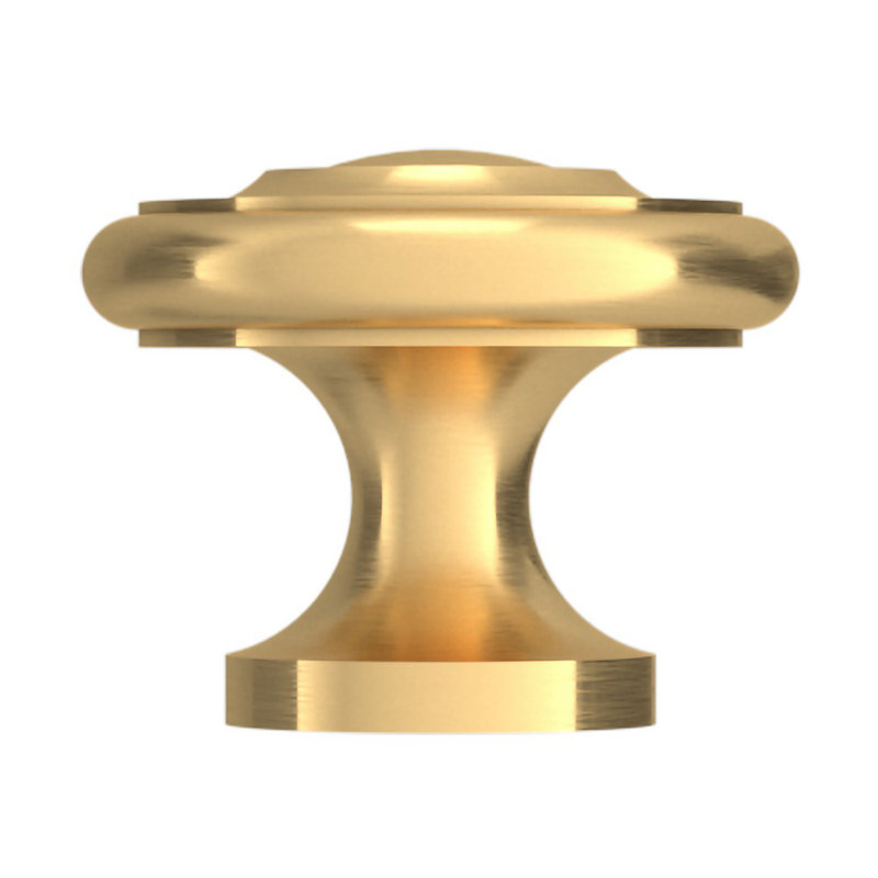 4491 Dominion Knob, Satin Brass